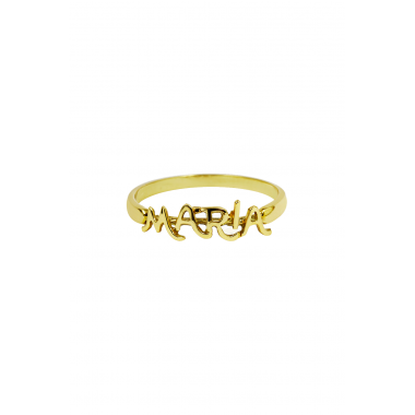 Anillo Nombre oro